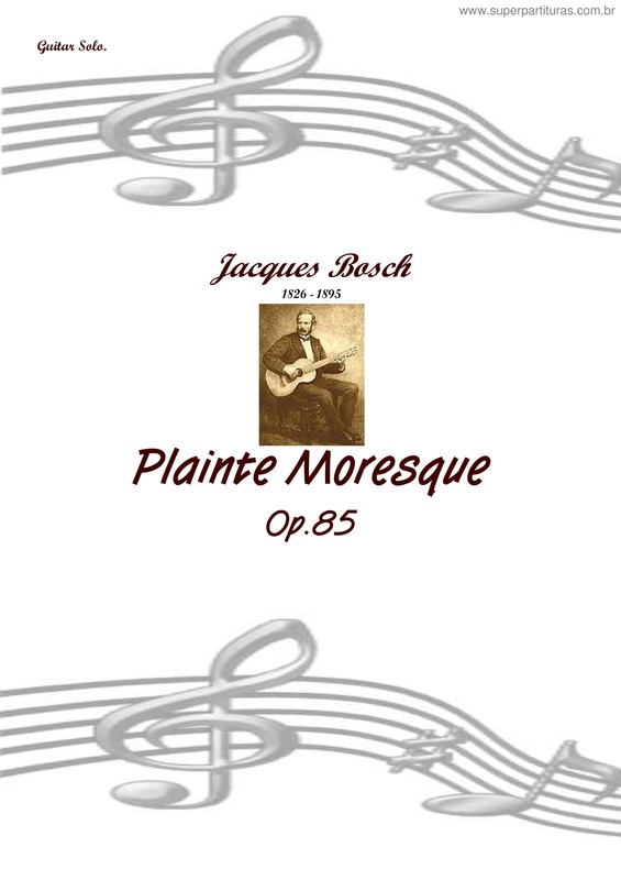 Partitura da música Plainte Moresque