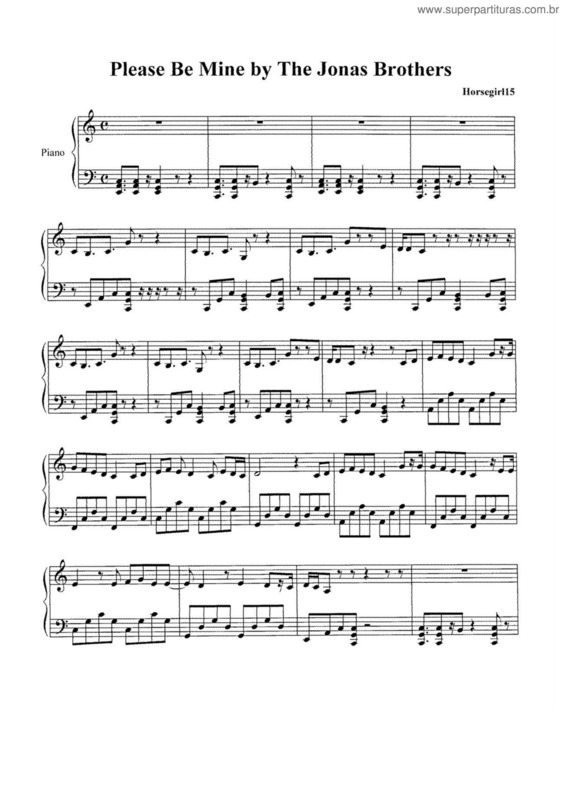 Partitura da música Please Be Mine