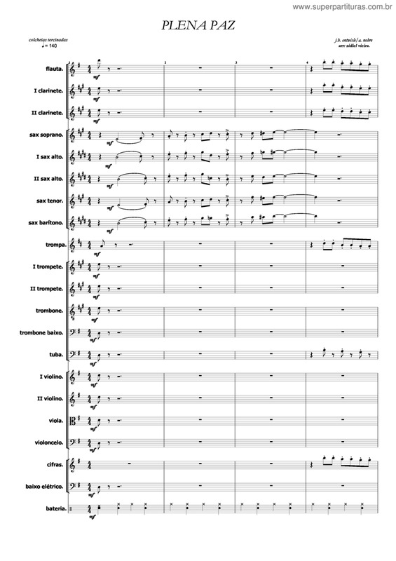 Partitura da música Plena Paz v.5