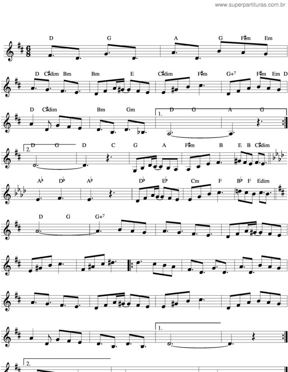 Partitura da música Pode Vim Quente Que Eu Estou Fervendo