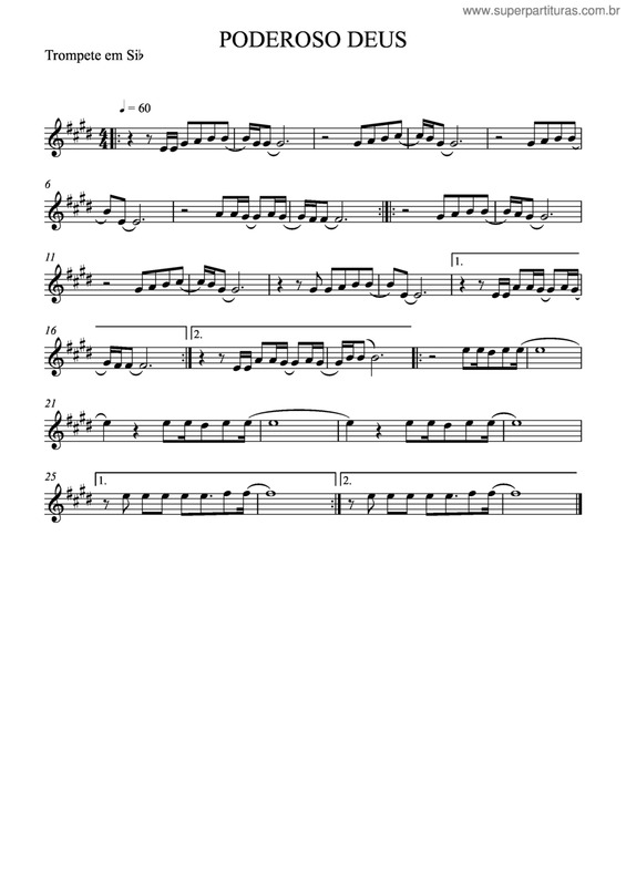 Partitura da música Poderoso Deus v.8