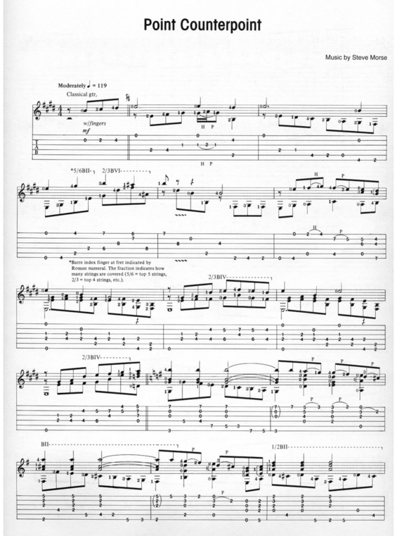 Partitura da música Point Counterpoint