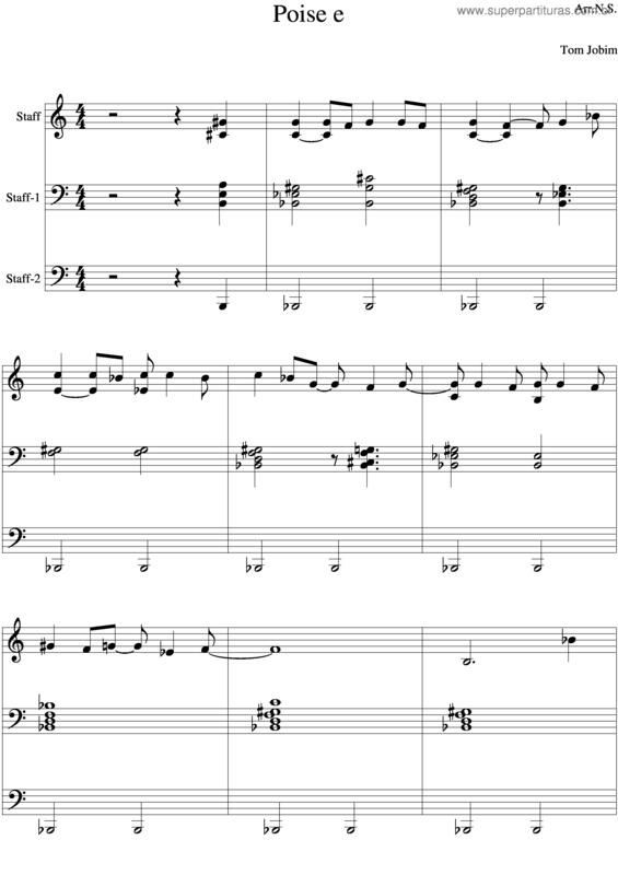 Partitura da música Poise