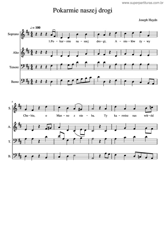 Partitura da música Pokarmie_Naszej_Drogi v.2