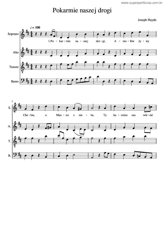 Partitura da música Pokarmie_Naszej_Drogi