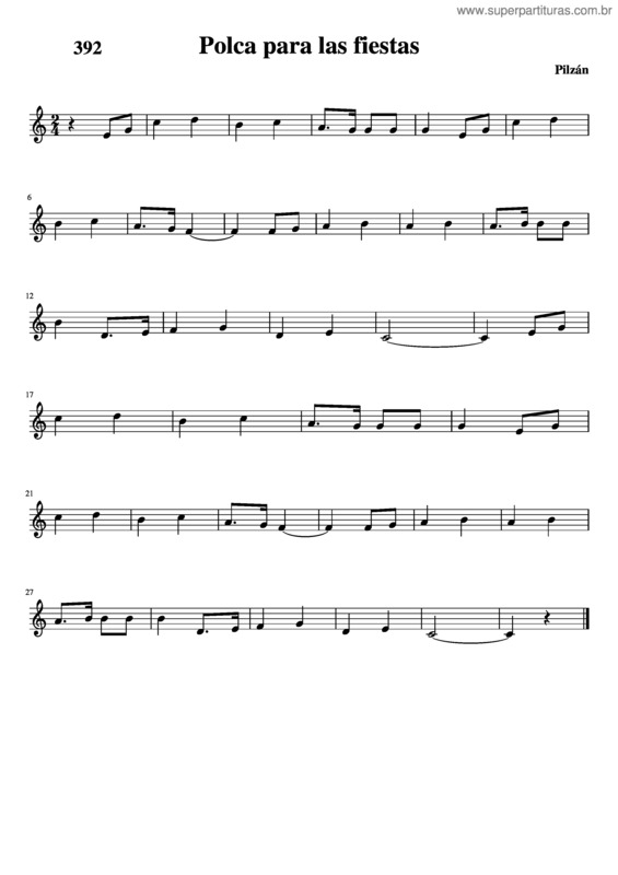 Partitura da música Polca Para Las Fiestas v.2