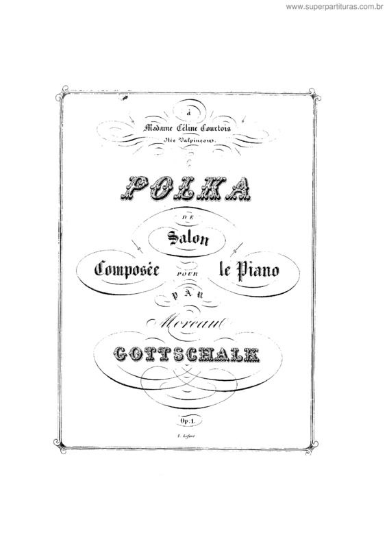 Partitura da música Polka de salon