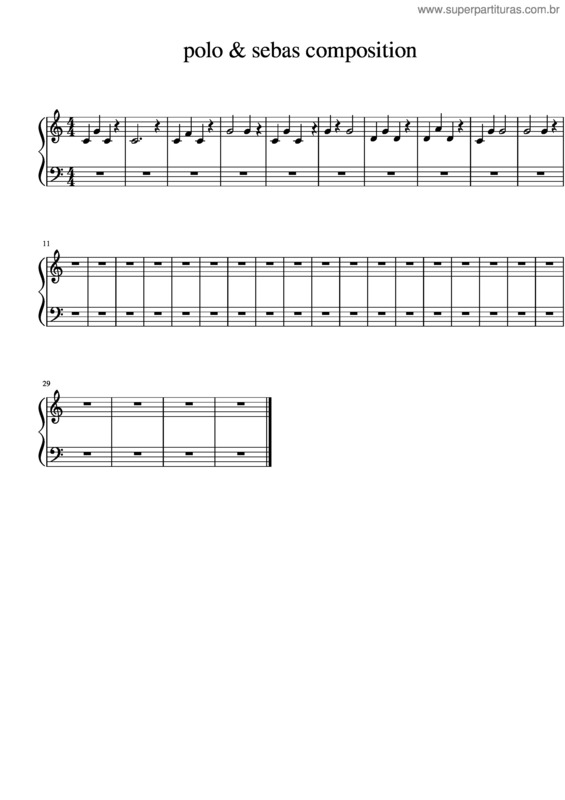 Partitura da música Polo & Sebas Composition
