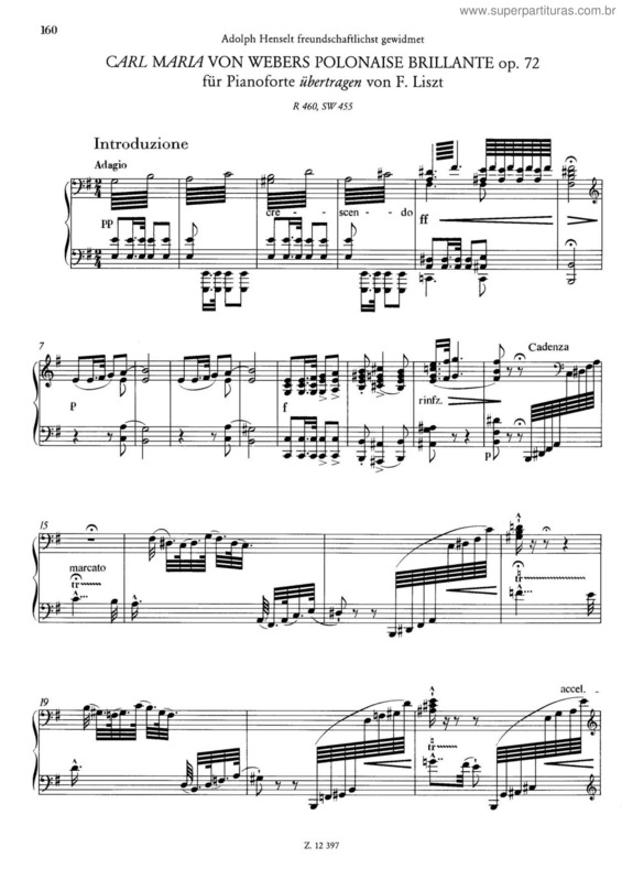 Partitura da música Polonaise brillante