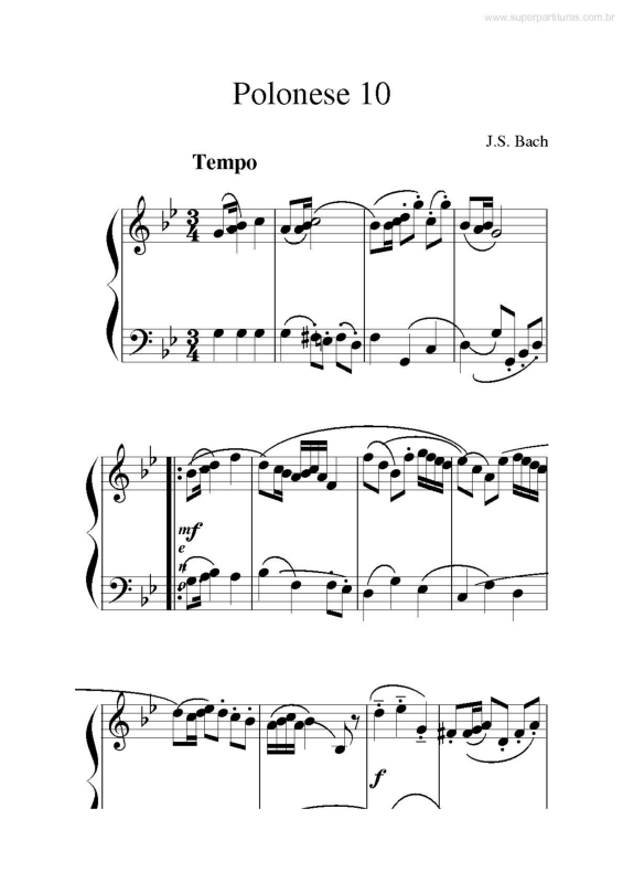 Partitura da música Polonese 10