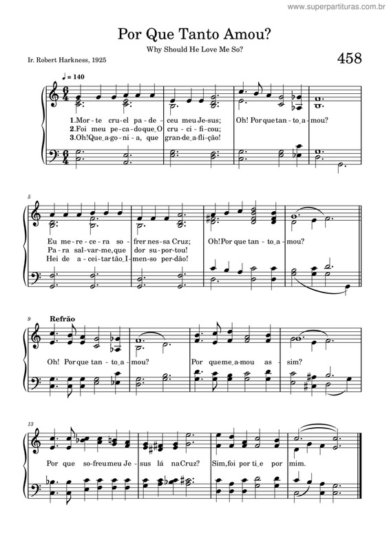 Partitura da música Por Que Tanto Amou?