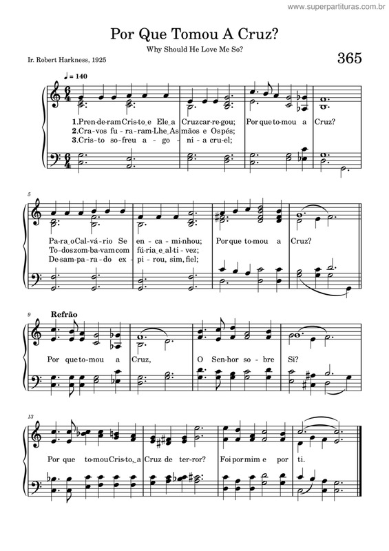 Partitura da música Por Que Tomou A Cruz?