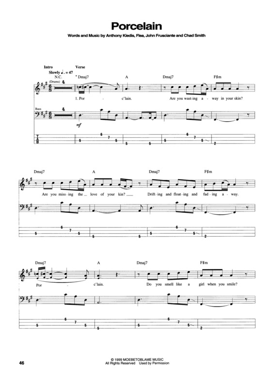 Partitura da música Porcelain v.3