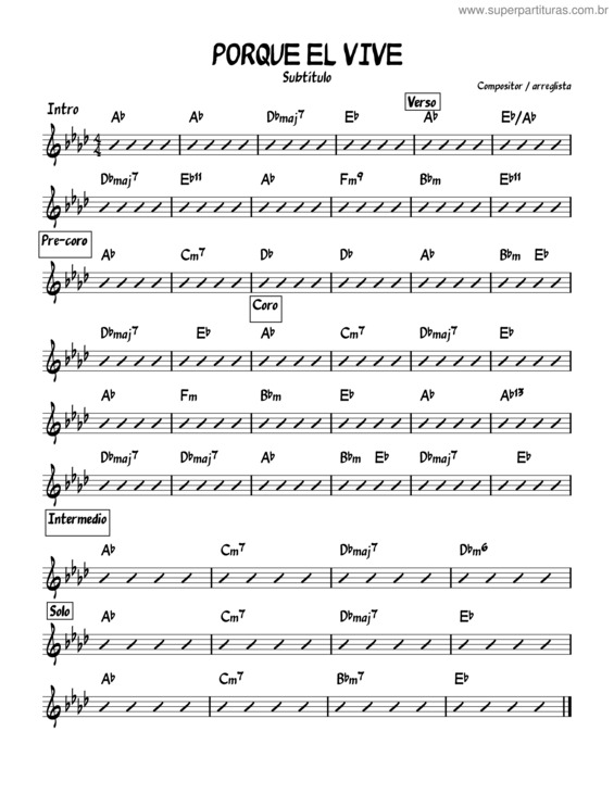 Partitura da música Porque El Vive Hnos Osorio