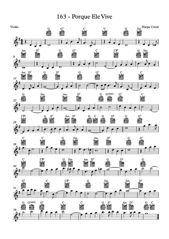 Partitura da música Porque Ele Vive (163) v.9