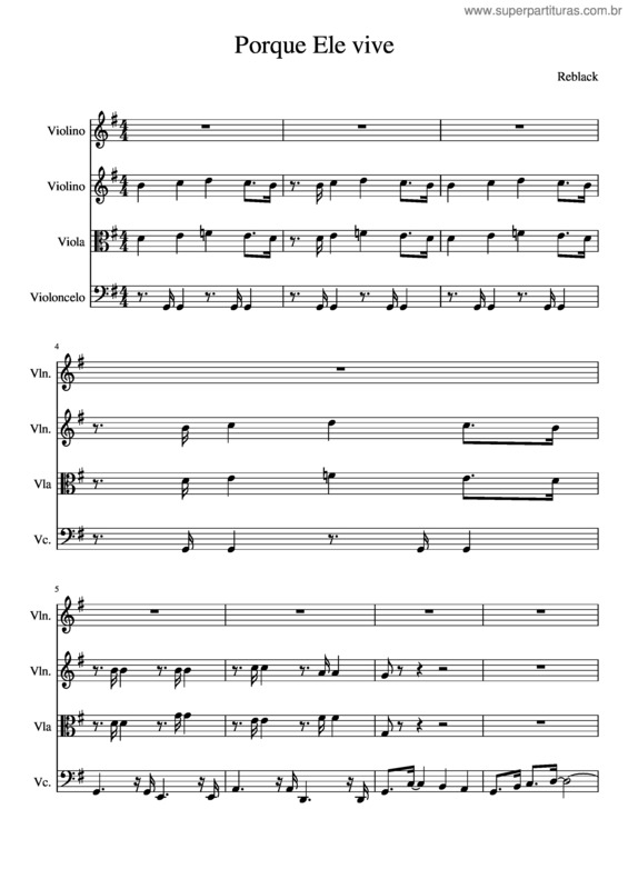Partitura da música Porque Ele Vive v.15