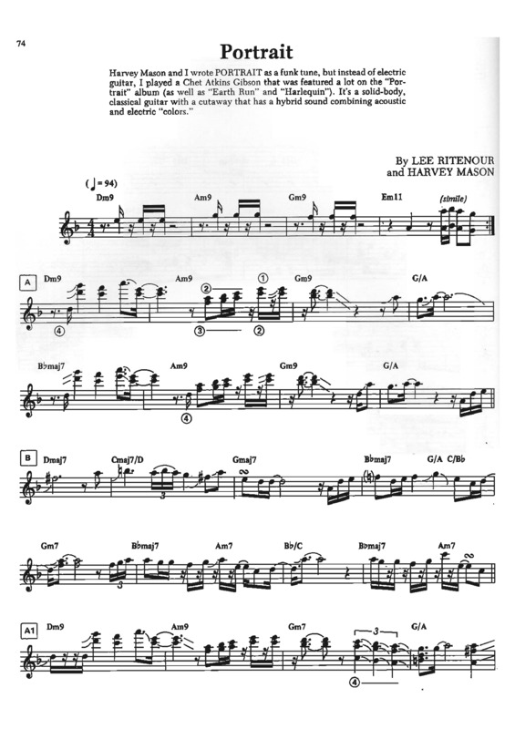 Partitura da música Portrait