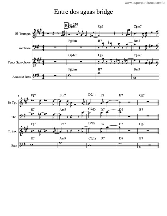 Partitura da música Possible Entre Dos Aguas Bridge