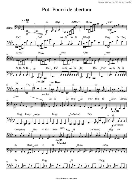 Partitura da música Pot– Pourri De Abertura