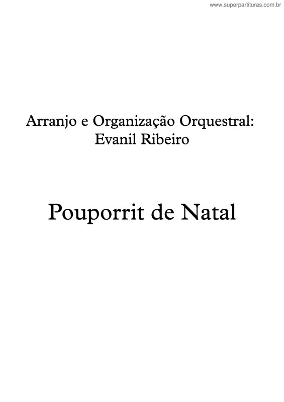 Partitura da música Pouporrit De Natal