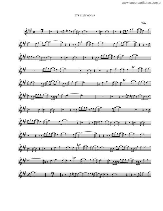 Partitura da música Pra Dizer Adeus v.4