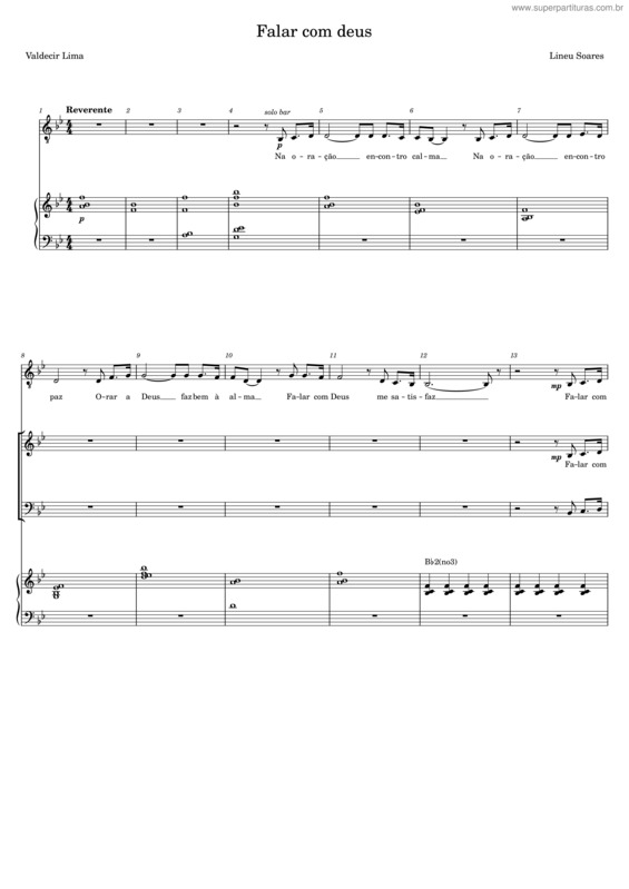 Partitura da música Pray To God