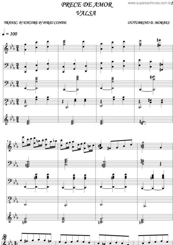 Partitura da música Prece De Amor