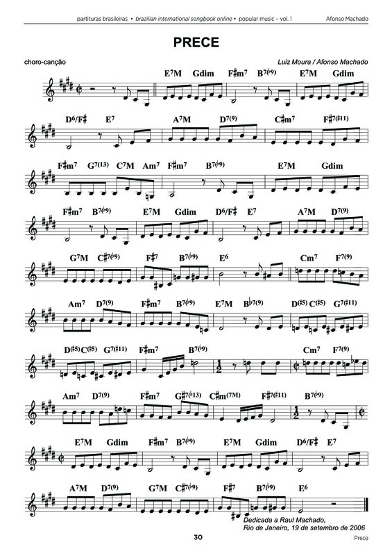 Partitura da música Prece v.3