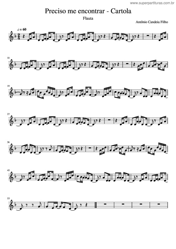 Partitura da música Preciso Me Encontrar v.3