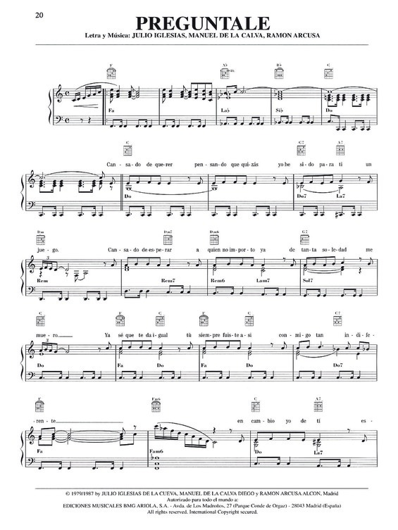 Super Partituras - Minueto v.16 (Julio Iglesias), com cifra