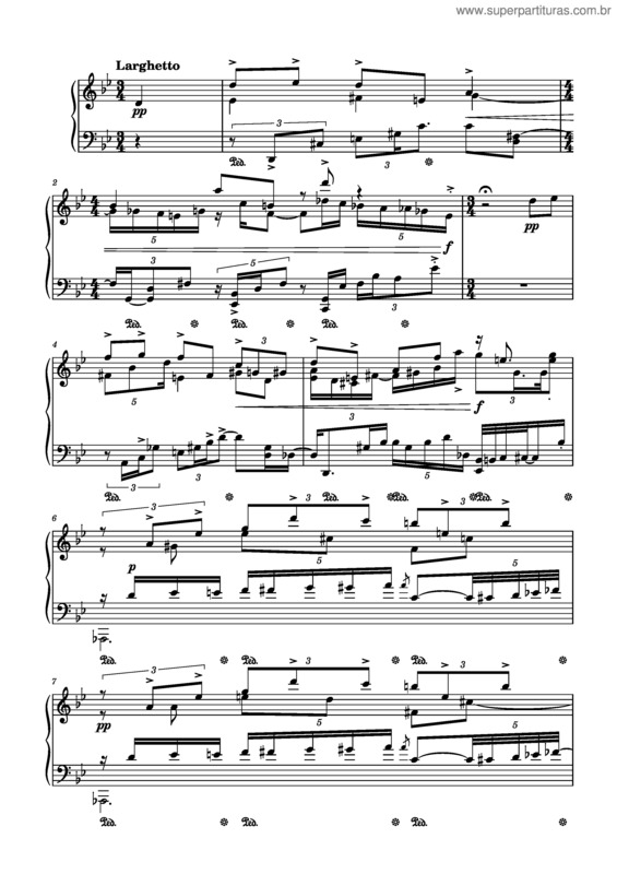 Partitura da música Prélude And Fugue Op.12 No.1