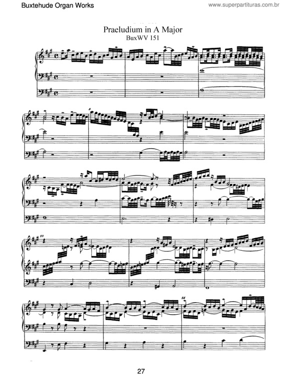 Partitura da música Prelude in A major