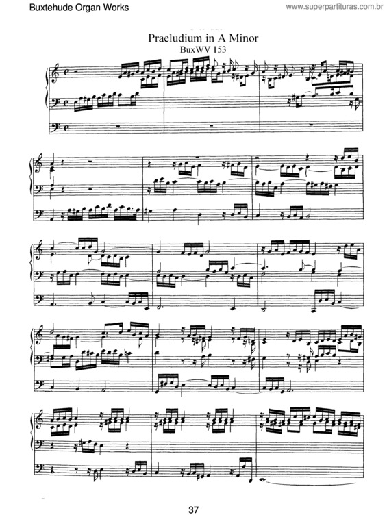 Partitura da música Prelude in A minor v.2