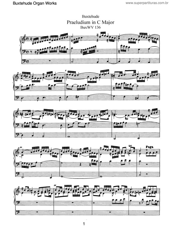 Partitura da música Prelude in C major