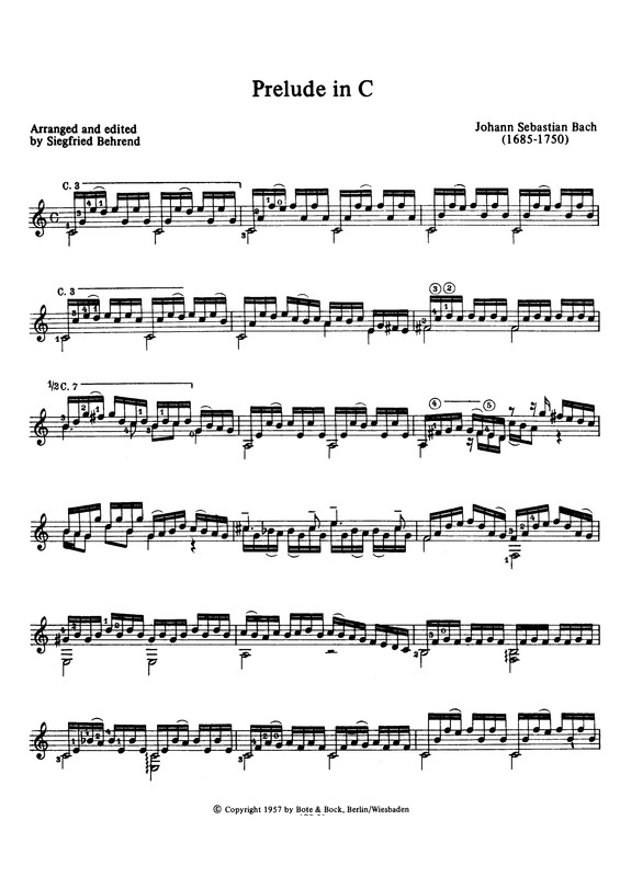 Partitura da música Prelude In C