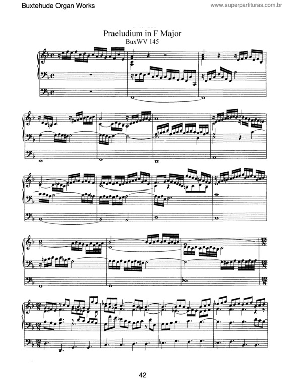 Partitura da música Prelude in F major v.2