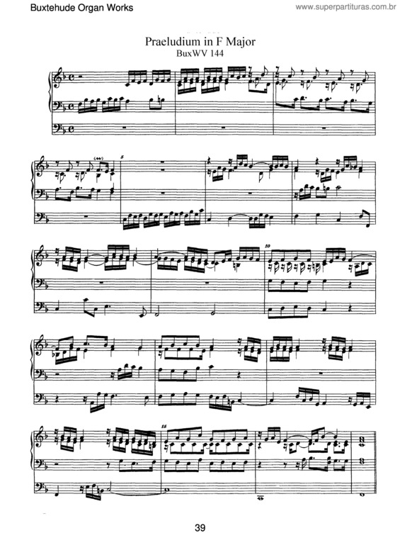 Partitura da música Prelude in F major