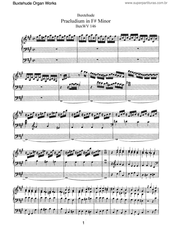 Partitura da música Prelude in F-sharp minor