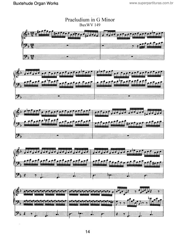 Partitura da música Prelude in G minor v.2
