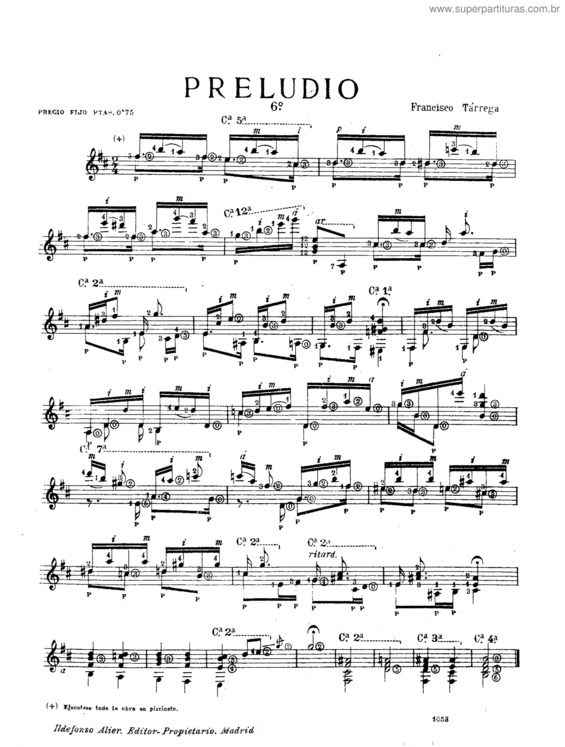 Partitura da música Prelude No. 6 v.2
