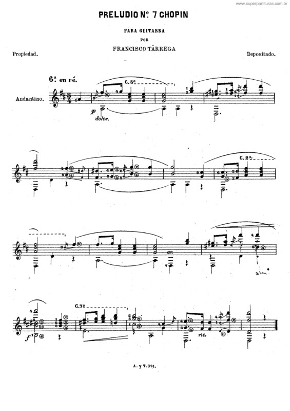 Partitura da música Prelude No. 7 v.2