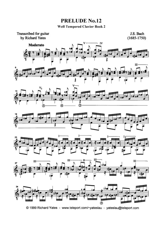 Partitura da música Prelude No 12