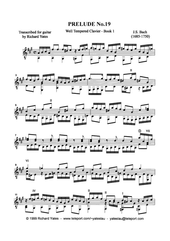 Partitura da música Prelude No 19