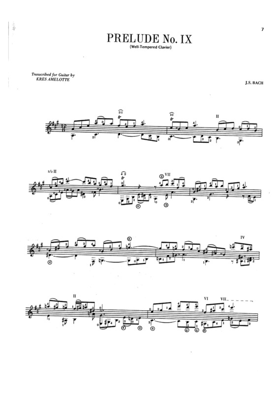 Partitura da música Prelude No IX