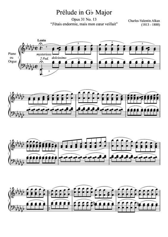 Partitura da música Prelude Opus 31 No. 13 In G Major