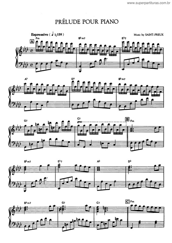 Partitura da música Prélude Pour Piano v.2