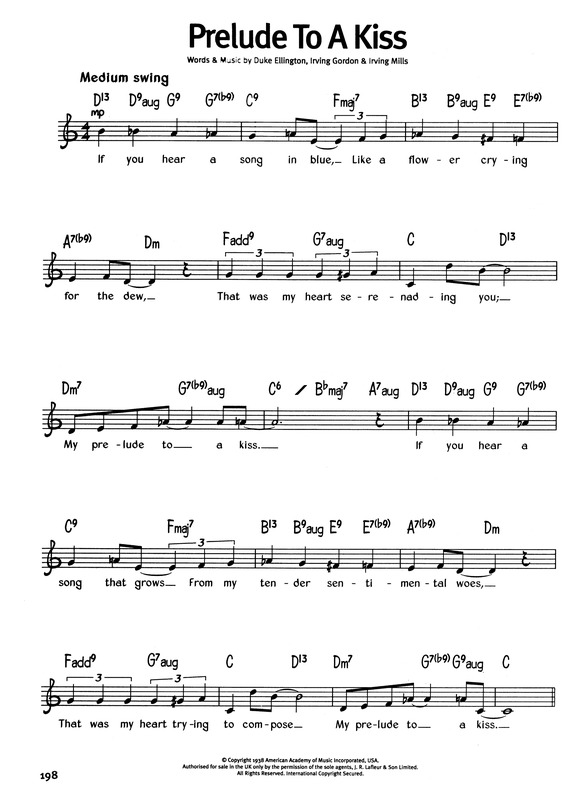 Partitura da música Prelude To A Kiss v.3