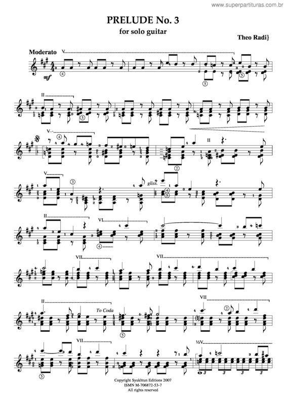 Partitura da música Prelude v.5