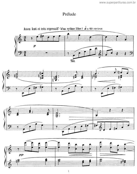 Partitura da música Prelude v.6