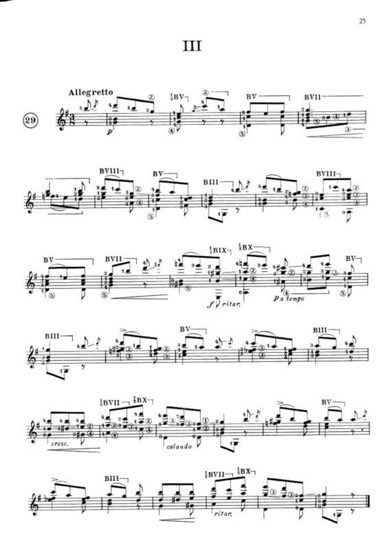 Partitura da música Prelúdio III